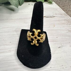 Tory Burch Gold Emblem Ring